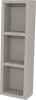 Mereo Aira, koupelnová skříňka 20 cm, horní, policová, Multidecor, Arktická šedá CN796SARS1