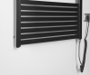 Aqualine TONDI-E elektrické otopné těleso rovné 450x1690 mm, 600 W, černá mat DE446T