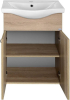 Aqualine KERAMIA FRESH umyvadlová skříňka 51, 1x74x34cm, dub platin 50058