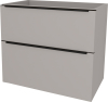 Mereo Mailo, koupelnová skříňka 81 cm, černé madlo, Multidecor, Arktická šedá CN591SBARS1