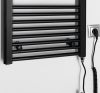 Aqualine DIRECT-E elektrické otopné těleso rovné 450x960 mm, 300 W, černá ILE94TB