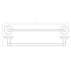 Sapho Magnetický držák ručníků 43cm XJ438