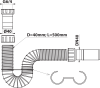 Bruckner FLEXY dřezový sifon flexibilní 6/4", DN40, bílá 155.183.0