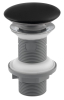 Isvea Umyvadlová výpust 5/4“, click-clack, keramická zátka, 20-70mm, černá mat 38TP0163I