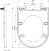 Bruckner HEIKE WC sedátko, Slim, Soft Close, duroplast, bílá 301.309.4