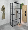 Gelco CURE BLACK sprchová zástěna 800mm, čiré sklo CB80