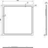 Sapho GEMINI zrcadlo s LED osvětlením 70x70cm GM070