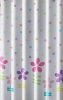 Aqualine Sprchový závěs 180x180cm, polyester, květovaný barevný ZV025