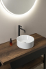 GSI KUBE X keramické umývátko na desku, průměr 32cm, bílá ExtraGlaze 943511