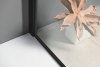 Polysan MODULAR SHOWER BLACK jednodílná zástěna pevná k instalaci na zeď, 1000 mm MS1-100B