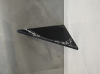 Sapho ABELINE rohová police rockstone 250x250mm, black attica AE250-0598