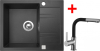 Granitový dřez Sinks LINEA 600 Granblack+ENIGMA S GR LI60030VENSGR30