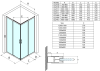 Gelco SIGMA SIMPLY sprchové dveře posuvné pro rohový vstup 1100 mm, čiré sklo GS2111