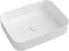 Isvea INFINITY RECTANGLE keramické umyvadlo na desku, 50x36cm, bílá 10NF65050