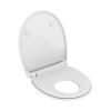 Mereo Samozavírací WC sedátko, duroplast, bílé, s odnímatelnými panty CLICK CSS119