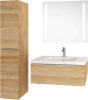 Mereo Mailo, koupelnová skříňka 121 cm, dub Riviera, chrom madlo CN528S