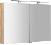 Sapho MIRRÓ galerka s LED osvětlením, 100x70x16cm, dub alabama MC100-0022