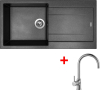 Granitový dřez Sinks AMANDA 990 Metalblack + Vitalia G15474