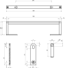 GSI KUBE X držák ručníků 40cm, pro umyvadlo 9484, chrom PAKUBEX40