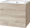 Mereo Aira, koupelnová skříňka s keramickým umyvadlem 61 cm, dub Kronberg CN720