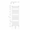 Aqualine DIRECT otopné těleso se středovým připojením, 450x1320 mm, bílá ELM34T
