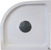 Mereo Sprchový box, čtvrtkruh, 80cm, satin ALU, sklo Point, zadní stěny bílé, SMC vanička, se stříškou CK35172KBSW