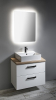 Aqualine VEGA deska pod umyvadlo 82, 5x45cm, dub platin VG785
