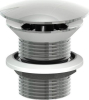 Sapho MINIMAL umyvadlová výpust 5/4“, neuzavíratelná, velká krytka, tl.30-60mm, nerez mat MI056