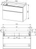 Mereo Mailo, koupelnová skříňka 101 cm, chrom madlo, Multidecor, Dub Patinovaný CN592SDUP1