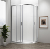 Polysan EASY čtvrtkruhová sprchová zástěna 1100x800mm, L/R, čiré sklo EL2415