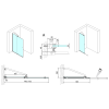 Polysan MODULAR SHOWER zástěna s pojezdy 1400 mm MS5-140