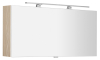 Sapho CLOE galerka s LED osvětlením 120x50x18cm, jilm bardini CE120-0013