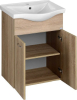 Aqualine KERAMIA FRESH umyvadlová skříňka 51, 1x74x34cm, dub platin 50058