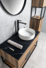 Sapho SKARA deska Rockstone 91, 2x12x46cm, 0598 black attica CG026-0598
