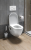 Závěsné WC NERA s podomítkovou nádržkou a tlačítkem Schwab, bílá NS952-SET5