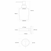 Sapho X-ROUND GOLD dávkovač mýdla 200ml, mléčné sklo, zlato mat XR103GB