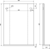 Aqualine BETA zrcadlo s policí 40x70x12cm 57395