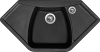 Granitový dřez Sinks NAIKY 980 Pureblack TLNA98051026