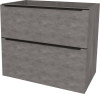 Mereo Mailo, koupelnová skříňka 81 cm, černé madlo, Multidecor, Beton tmavě šedý CN591SBBET2