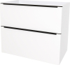 Mereo Mailo, koupelnová skříňka 81 cm, černé madlo, Multidecor, Arktická bílá CN591SBBIAA