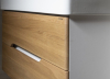 Sapho Koupelnový set MEDIENA 80, bílá mat/dub natural KSET-045