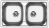 Nerezový dřez Sinks OKIO 780 DUO V 0,5mm leštěný RDOKL78043525V