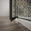 Gelco TRINITY BLACK čtvercový sprchový kout 1100x1100mm, rohový vstup, matné sklo GT2211-11M-B