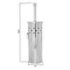 Aqualine SIMPLE LINE WC štětka závěsná, nerez lesk GA1223