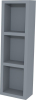 Mereo Aira, koupelnová skříňka 20 cm, horní, policová, Multidecor, Monumentální šedá CN796SMSO1
