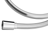 Sapho SOFTFLEX plastová sprchová hadice, 120cm, metalická stříbrná/chrom 1208-10