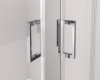 Polysan THRON ROUND čtvercový sprchový kout 800x800mm, kulaté pojezdy, rohový vstup TL2880-5005