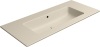 GSI PURA keramické umyvadlo Slim 102x46cm, bez otvoru, creta mat 8886008