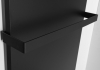Sapho ENIS koupelnový sálavý topný panel 600W, 590x1200 mm, držáky ručníků, IP44, černá mat RH600B-2