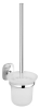 Aqualine RUMBA WC štětka závěsná, mléčné sklo, chrom RB108